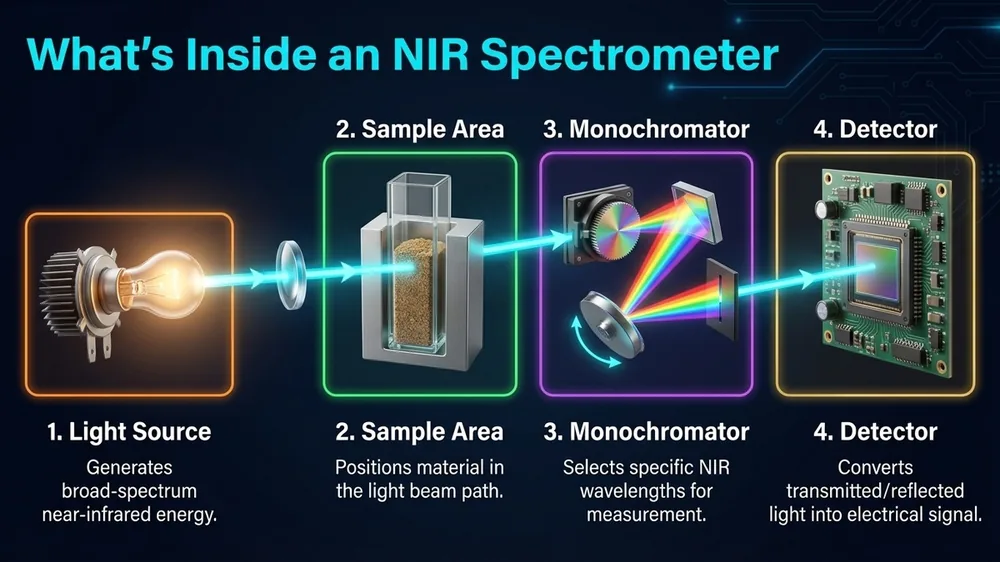 Art30 S4 Whats Inside An Nir Spectrometer — Nir Spectroscopy diagram 4 for SpectroScience NIR article