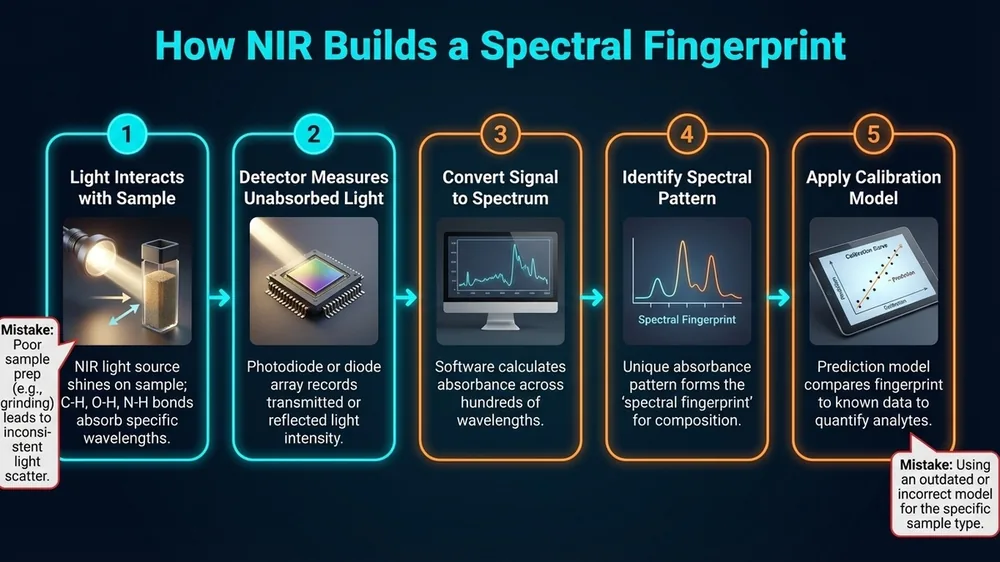 Art34 S3 How Nir Builds A Spectral Fingerprint — Nir Spectroscopy diagram 3 for SpectroScience NIR article
