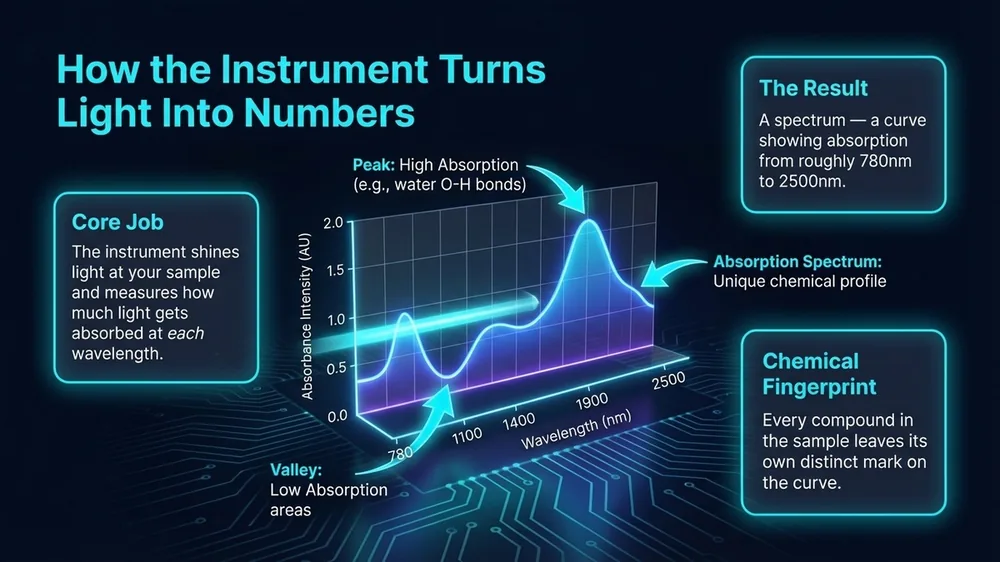 Art37 S3 How The Instrument Turns Light Into Number — Nir Spectroscopy diagram 4 for SpectroScience NIR article