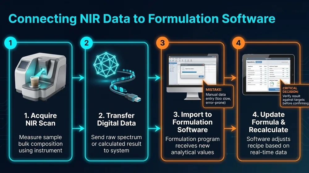 Art51 S6 Connecting Nir Data To Formulation Softwar — Connecting Nir illustration for SpectroScience NIR article