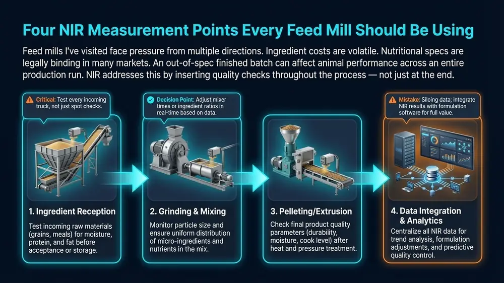 Art61 S4 Four Nir Measurement Points Every Feed Mil — Nir Spectroscopy diagram 4 for SpectroScience NIR article